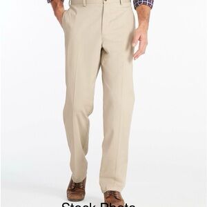L.L. Bean Men's Wrinkle-Free Double L® Chinos, Natural Fit, Plain Front, (33x34)
